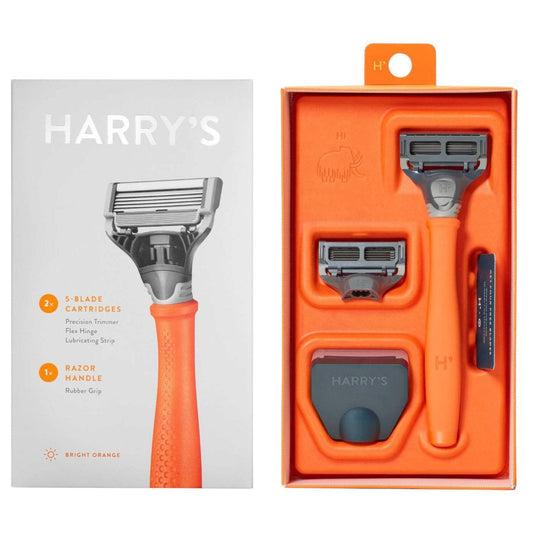 Harry’s Truman Set Orange – Edition | Premium 5-Blade German Razor Kit