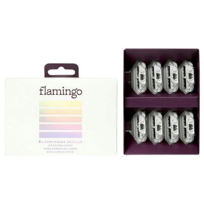 Cartridge for Women's Flamingo Razors with 5 blades ( 8 pieces )