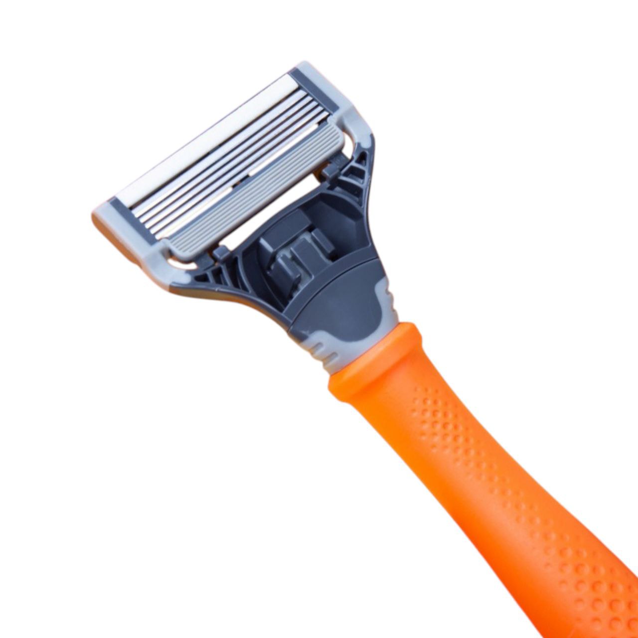 Kit de afeitado para hombre Harry's Orange con 8 recambios de cuchillas | Set de afeitado suave de 5 cuchillas