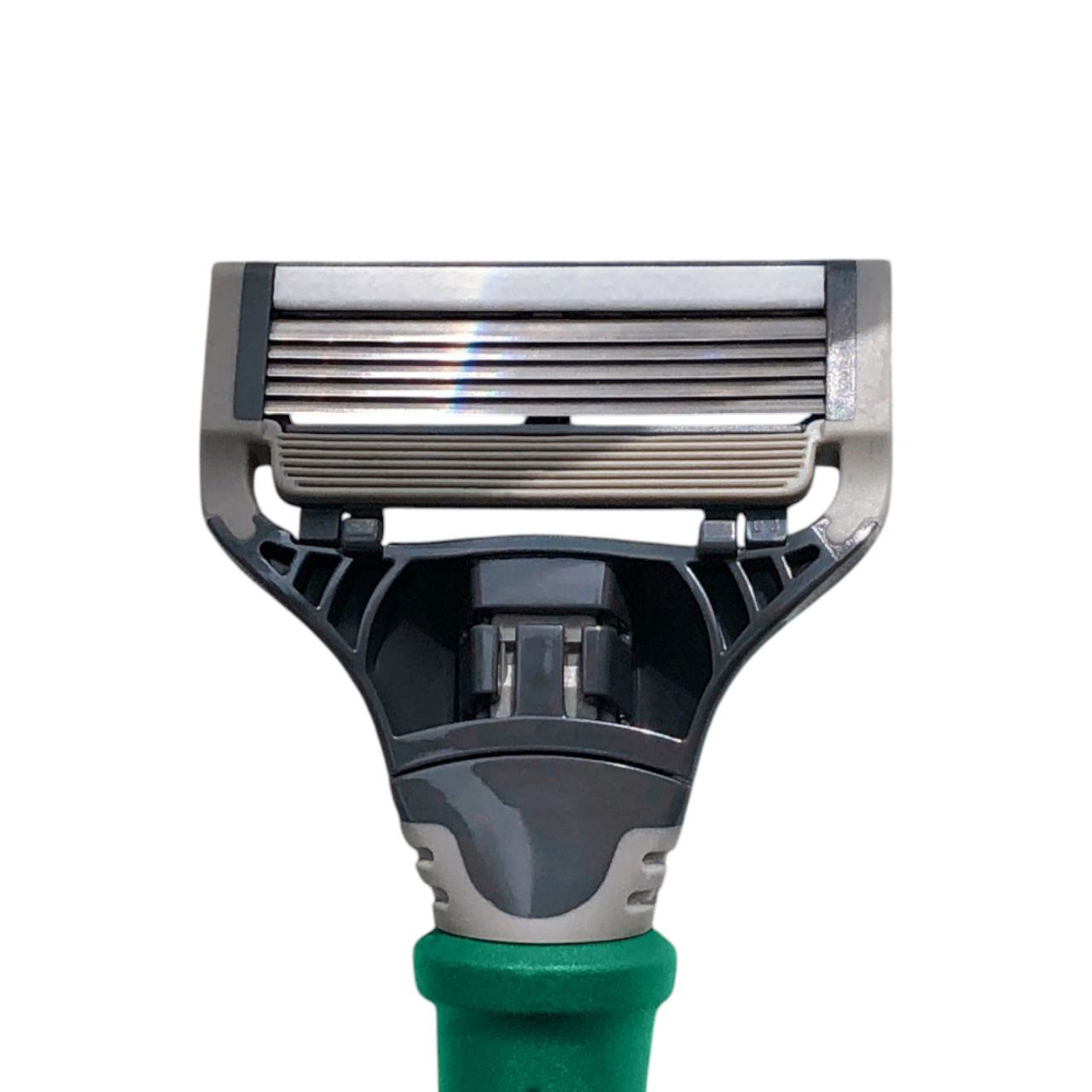 Harrys grünes Rasiererset für Männer mit 16 Ersatzklingen | Langlebiges 5-Klingen-Rasiersystem